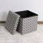 Polyester ottoman with pattern