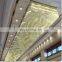 Custom Large Banquet Hotel Foyer Luxury Rectangle Gold Crystal Ceiling Chandelier