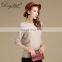 Custom Round Neck Pullover Sweater Women Plain Knit Sweaters