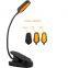 1600K Rechargeable Extra Bright Gooseneck Clip On Book Reading Light With 3 Brightness Settings