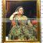 N578 Ingres Glass Paiting, Portrait Photo Wall Hanging Glass Painting, Interior Home Decor Glass Paiting