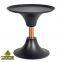 Modern Metal Black Cast Iron and Aluminium Alloy Coffee Tea Table Featuring Steel Legs
