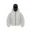 Hot Selling Blank DIY Autumn Ins Style Double Hood Zip Up Hoodie for Couples