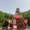 Amusement park ride pirate ship