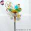 metal glow in dark frog stakes for garden decoration