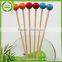 Wholesale Cheap first grade cocktail bamboo twist picks