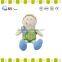 2015 Custom and Factory Made a Little Boy Wearing Green Clothes Plush Soft Dolls Toys for Baby