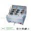 fast food hotel restaurant counter top design 9 basket electric noodle cooker