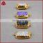 Fashion jewelry small rectangle druzy connector all color natural crystal drusy stone pendant