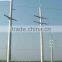 Galvanized metal power poles for transmission line