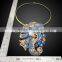 Dubai 2014 gold long chain pearl necklace