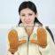 Autumn Winter ladies leather mittens