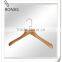 Wooden hanger with metal hook