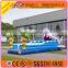 Shark design 2 people inflatable bungee run game