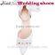 Wholesale pointed toe crystal stiletto wedding shoes with ankle strap