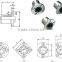 Hot sale factory price OEM precision chrome steel linear bearing with flanges