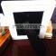 cheap wholesale latest designed unfinished wood photo frame with glass and mdf