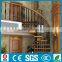 Yudi patent /classical indoor spiral aluminium staircase for villa decoration /professional design