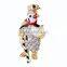 Ali express wholesale zinc alloy full jewelled enamel christma penguin brooch