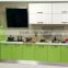 Acrylic stone countertop fresh apple green lacquer whole ktichen cabinet modern style facotry price