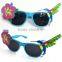 Plastic Latest flower birds pattern Wholesale Custom Logo Party Sunglasses