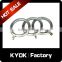 KYOK Factory supply polished chrome 22mm 25mm lined metal curtain pole rings,top quality 5m easy glide curtain rings