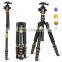 Q668 High quality 360 degree rotate camera tripod, 61'' portable compact phone stand holder digital DSLR camera tripod