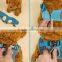 Jean style pet dog collar and vest