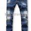 New popular style men's destroyed denim jeans straight leg                        
                                                Quality Choice