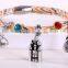 Colorful Weaving Pattern Endless Bracelet Stingray Leather Bracelet DIY Charms