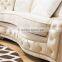 Tufted beige velvet sectional chesterfield sofa set classic italian design AL043