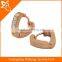 ER05229 surgical steel heart shape zircon earring hoops