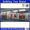 timber store display rack