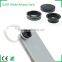 professional mobile phone camera lens manufacturer wide-angle+macro 2in1 optical lens kit for iphone samsung htc