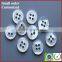 Fancy two holes white star shaped trocas abalone shell buttons for clothing like stars