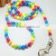 Luxury Pet Cat Dog Collar and Leash Set Colorful Beads Pearl Collar for Small Puppy