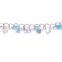 Lovely Tibetan Sliver Plated Turquoise Bead with Elepant Dangle Pendant Charm Bracelet & Bangle