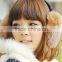 multy color fox fur earmuff for women/whoesale and retail