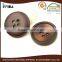shining brown color resin button for fashion coat