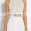 Ladies clothes china round neck tank top, sleeveless crop top printed SYA15171