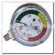 High quality 2.5inch bottom mounted pressure gauge for medical use with chrome connector