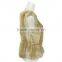 Ladies knitted rabbit fur gilet natural color fur gilet KZ14111