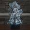 3D Optical Night Light Transformer 7 RGB Light Colors 10 LEDs AA Battery or DC 5V Mixed Lot