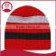 Wool and acrylic made reversible knitted hat