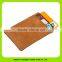 Slim Crazy brown real leather credit card holder with factory price 16463