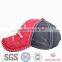 SGS certificate washed cap 3D puff embroidery caps and hats