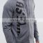 Guangzhou Daijun OEM High Quality Fashion Cotton Zipper-up Custom Men Grey Printing Hoodies