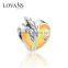 Enamel Heart Shape S925 Silver For Making Charms Braclet