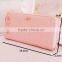 Women Leather Bow Pendant Clutch Long Card Purse Handbag Zip Wallet Bag Holder