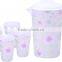 Promotional lable in mould plastic jug with 4 cups drinking set